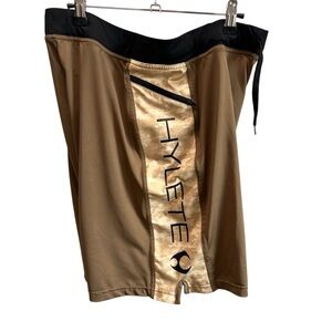 Hylete Brown and Digital Camo Athletic Shorts